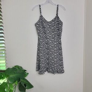 3 / $30 Old Navy Cami Dress Sleeveless Smocked Waist Linen Blend Black‎ Large